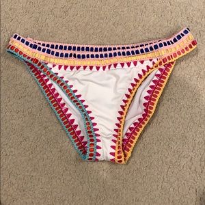 White Crochet Bikini Bottoms
